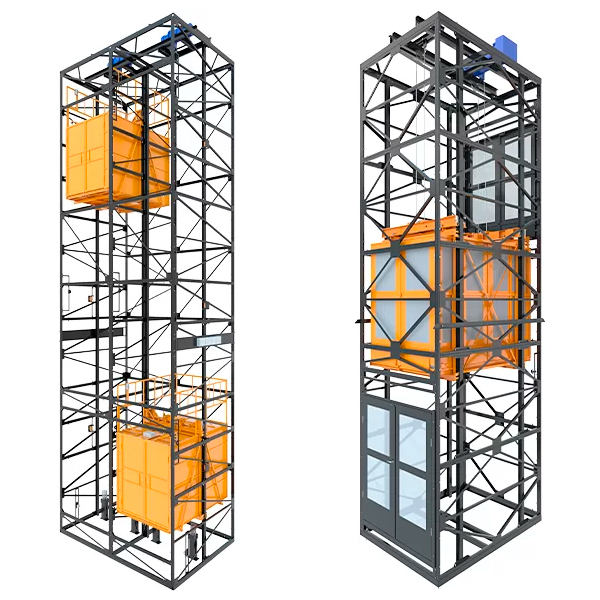 Shaft hoists and freight elevators